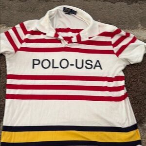 Polo by Ralph Lauren Kids Red and White Striped Polo